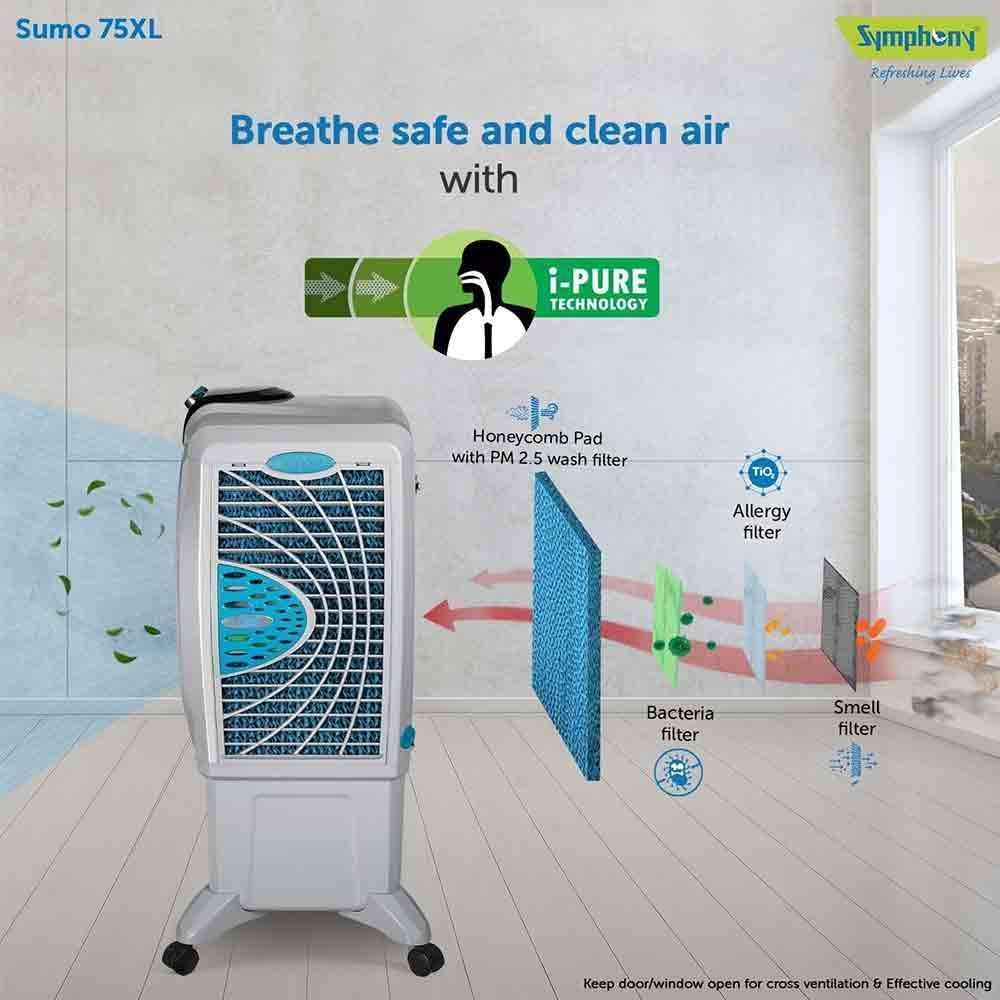 Buy Symphony SUMO 75 XL 75L Desert Air Cooler with Inverter i