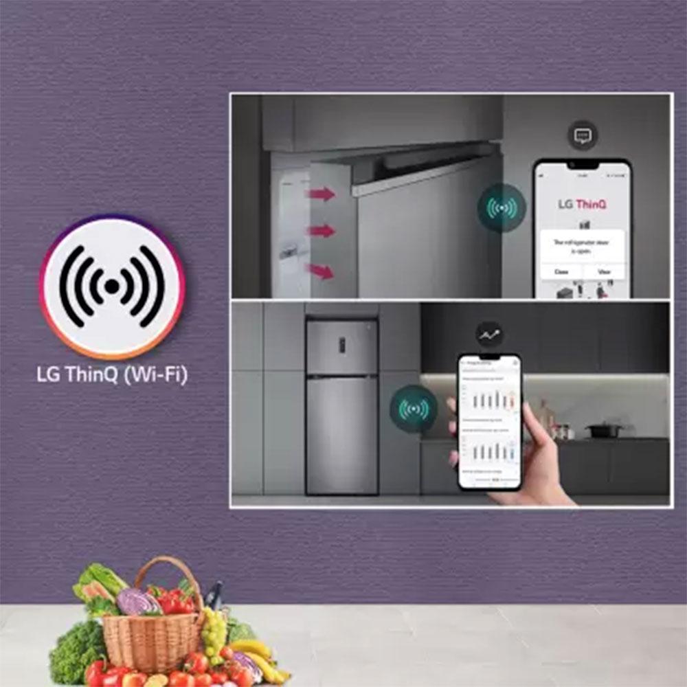 LG 246L 3 Star Frost Free Double Door Fridge GL-T262TPZX - Pai