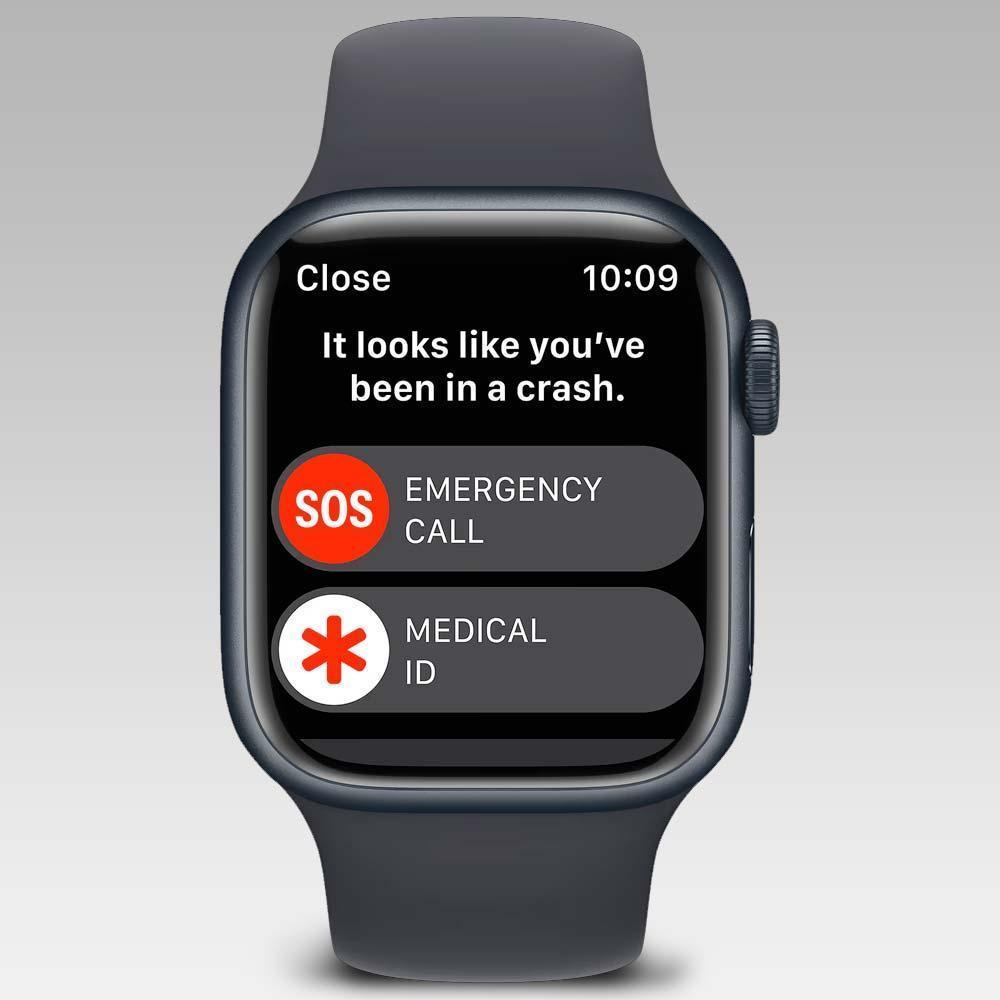 Apple MR993HN/A Smart Watch (Midnight) with Health Tracker (45 mm Dial  Size, IP6X Water Resistant,Built in Mic,Blood Oxygen Sensor,Electrical  Heart