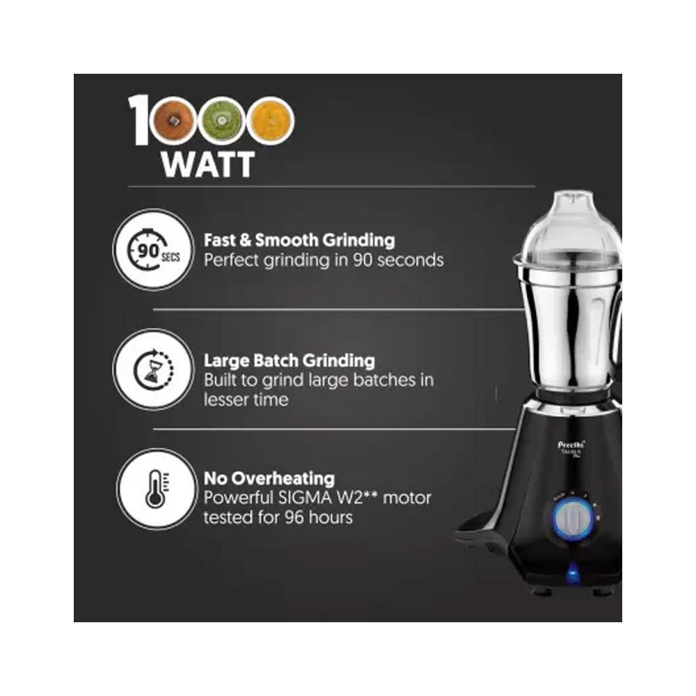 Buy Preethi Taurus Plus 1000W Electric Citrus Juicer with Jars