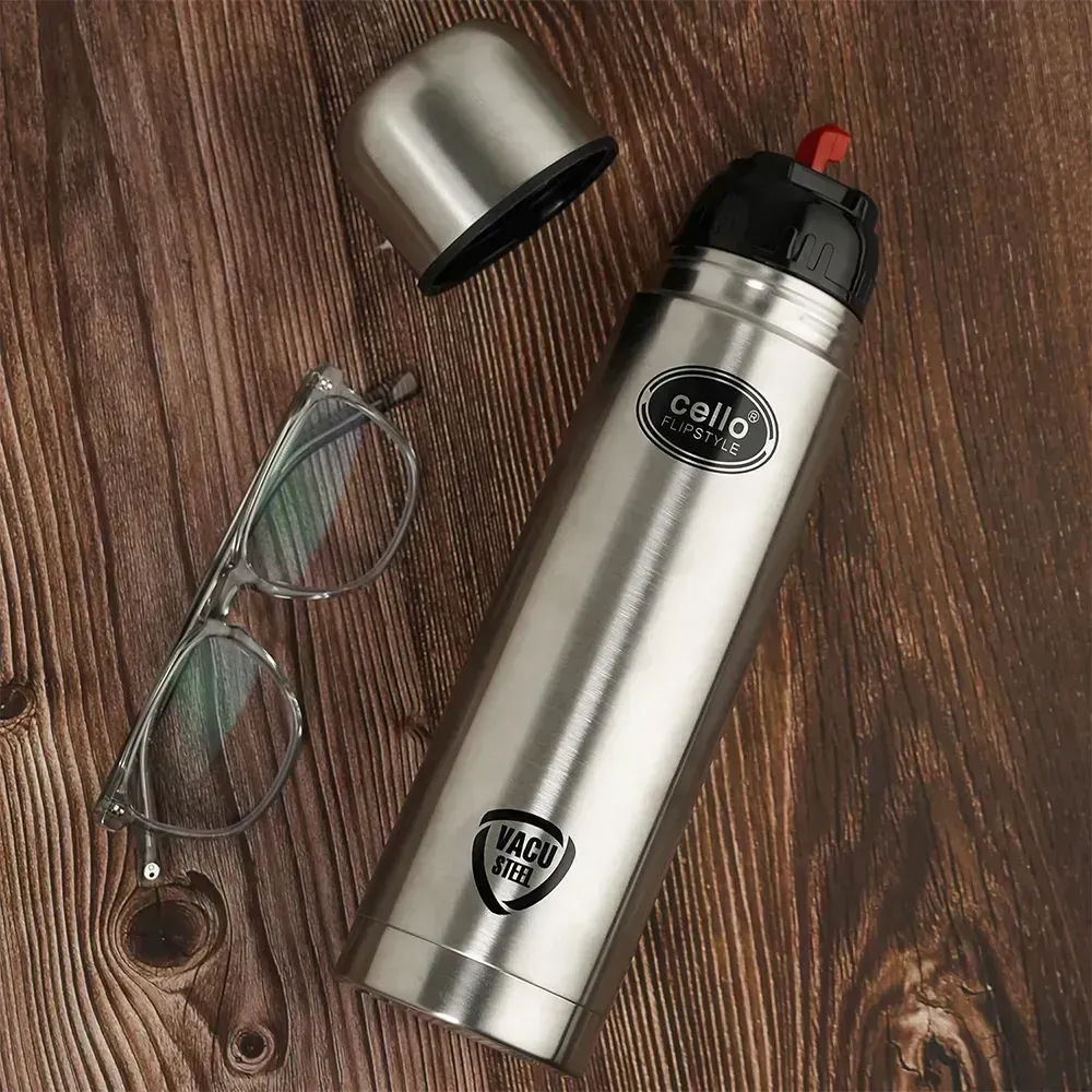 Buy Cello Flip Style 500 ml Flask Silver – Pai International