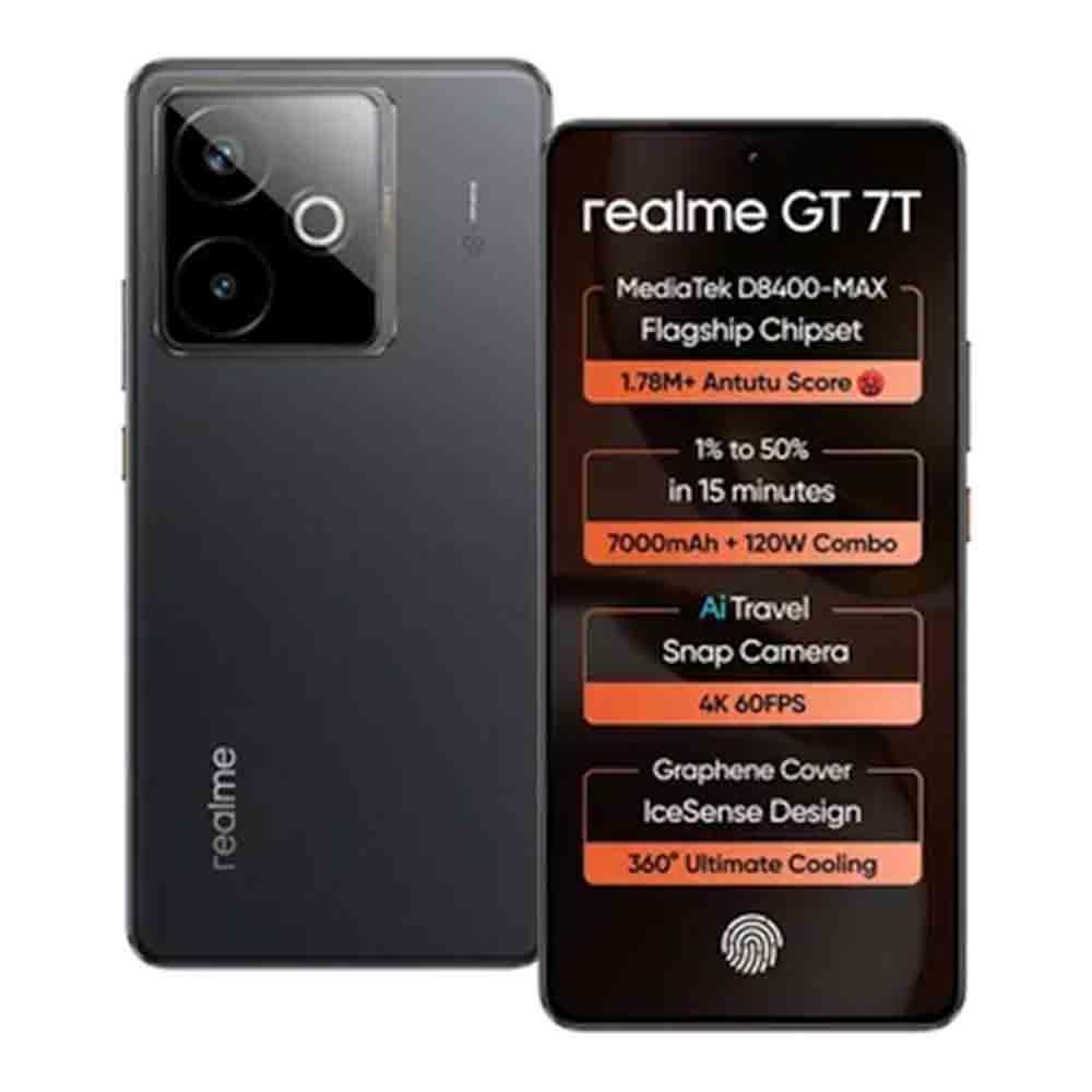Buy Realme GT 7T 5G (12GB, 256GB) IceSense Black - Pai International