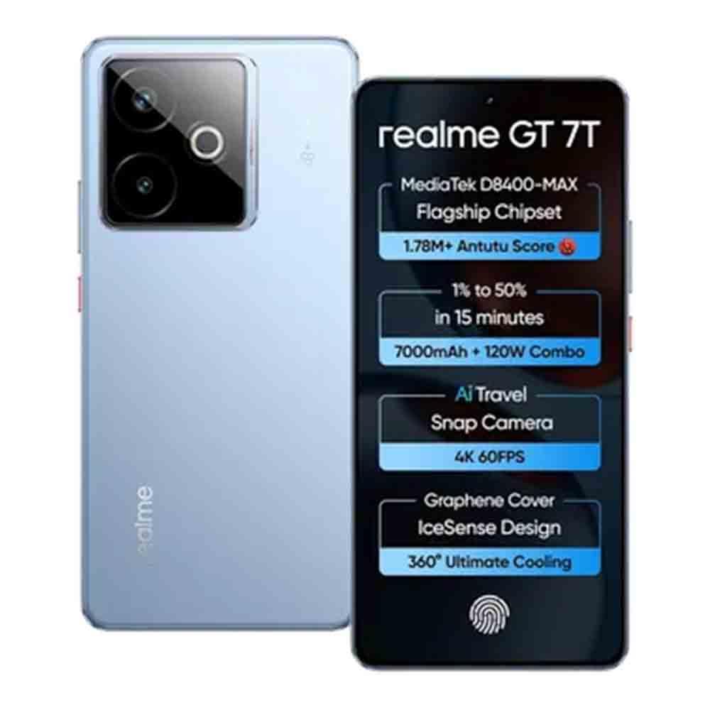 Buy Realme GT 7T 5G (12GB, 256GB, IceSense Blue) - Pai International