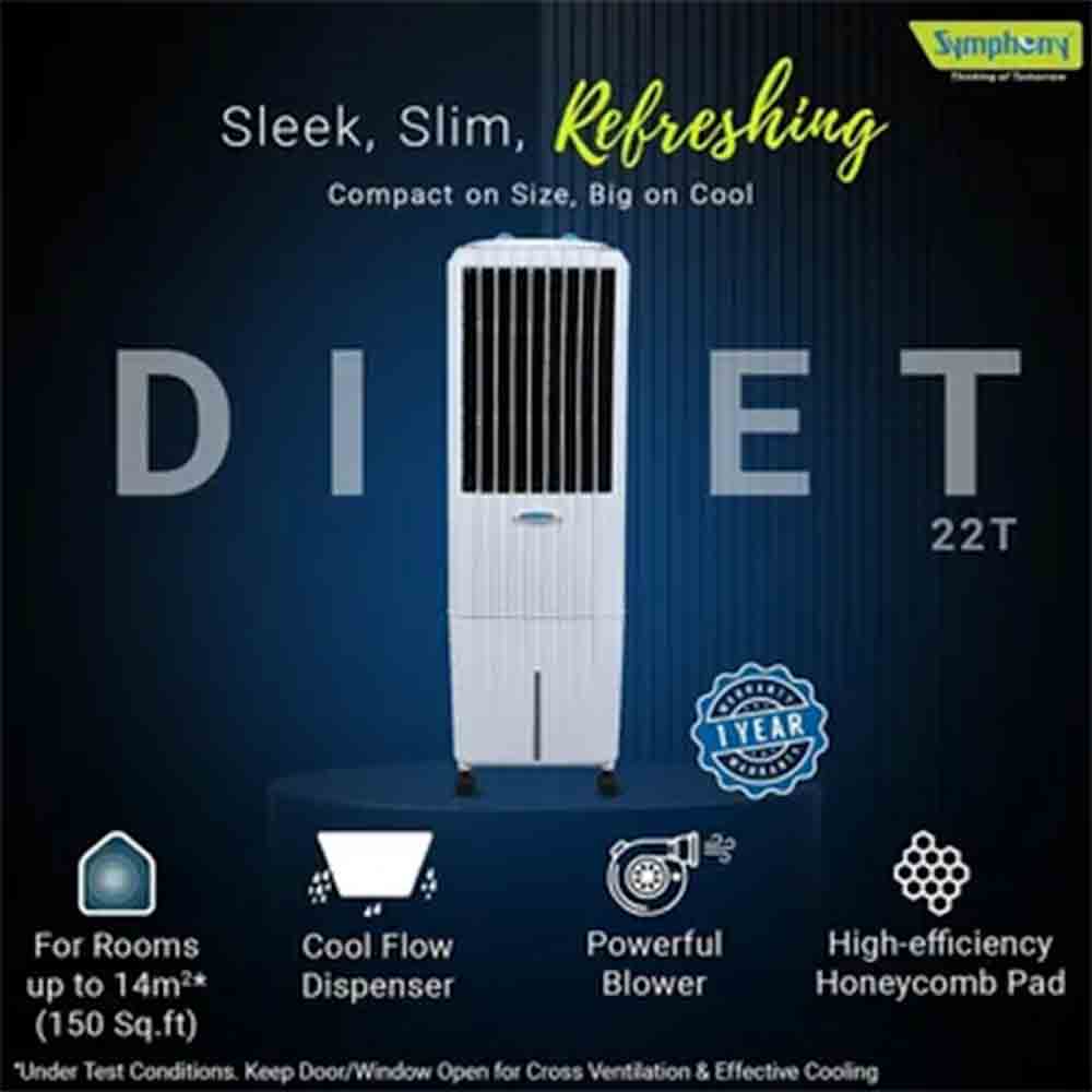 Buy Symphony 22 Litres Personal Air Cooler Best Quality