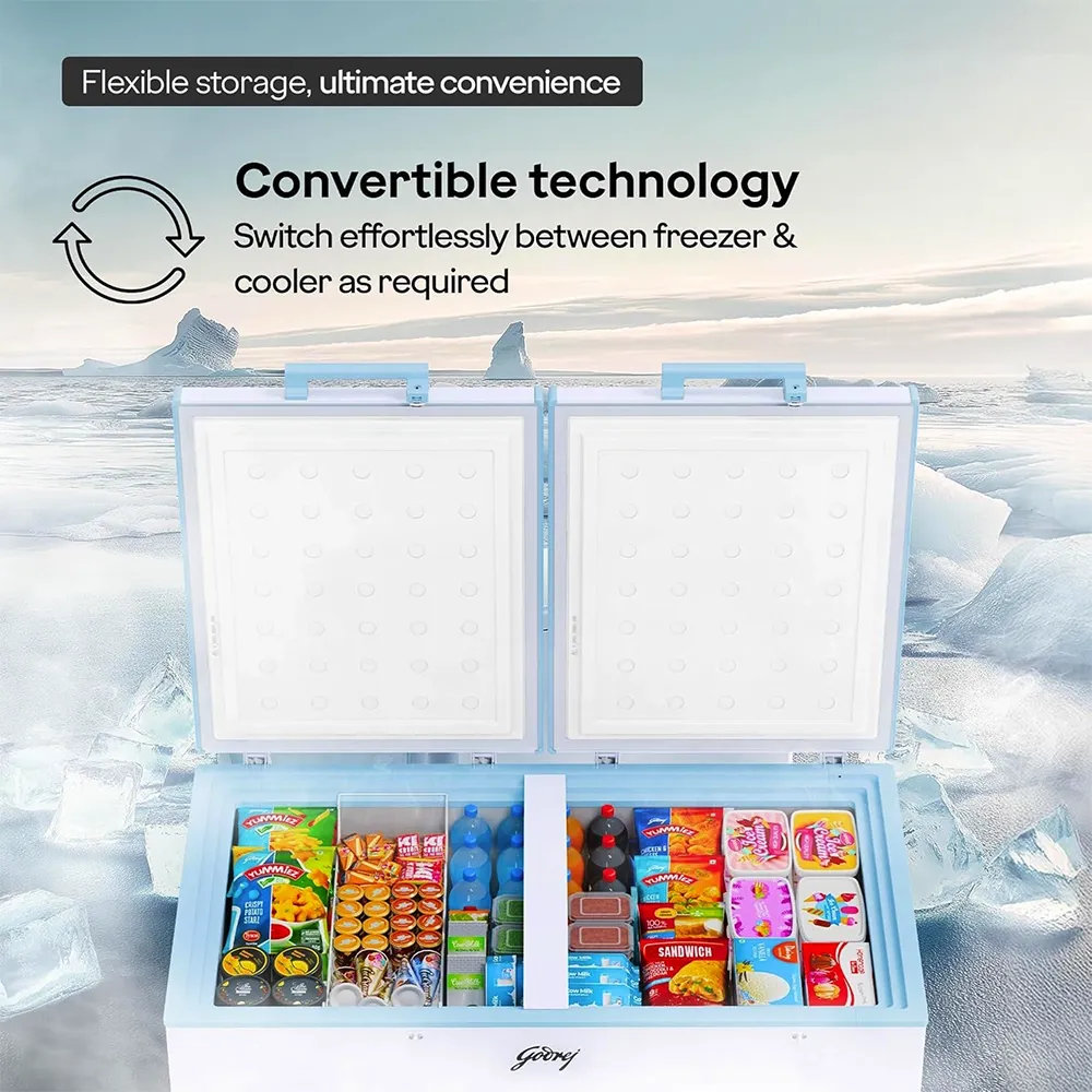 Buy Godrej 405L Double Door Convertible Deep Freezer - Best Price