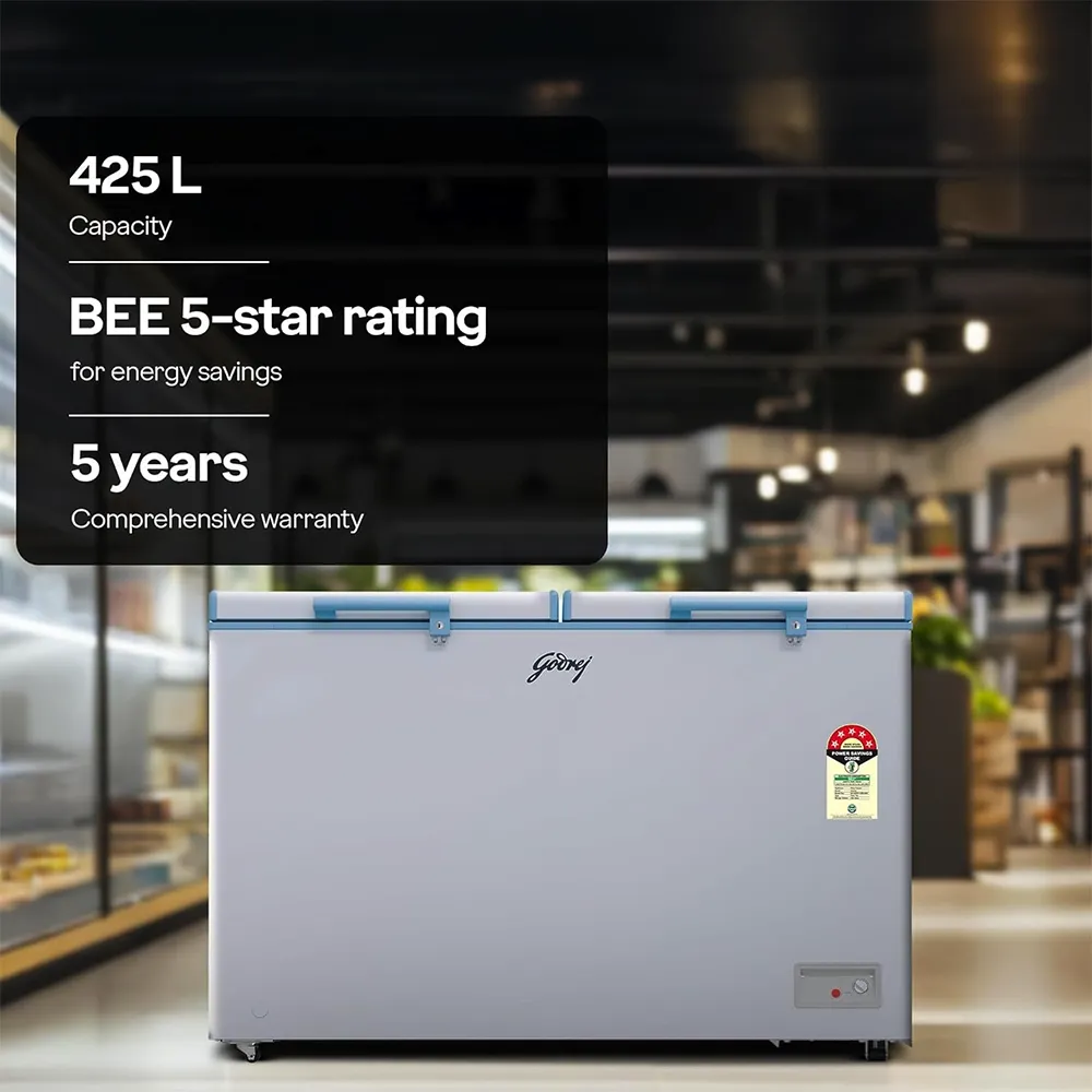 Buy Godrej 405L Double Door Convertible Deep Freezer - Best Price
