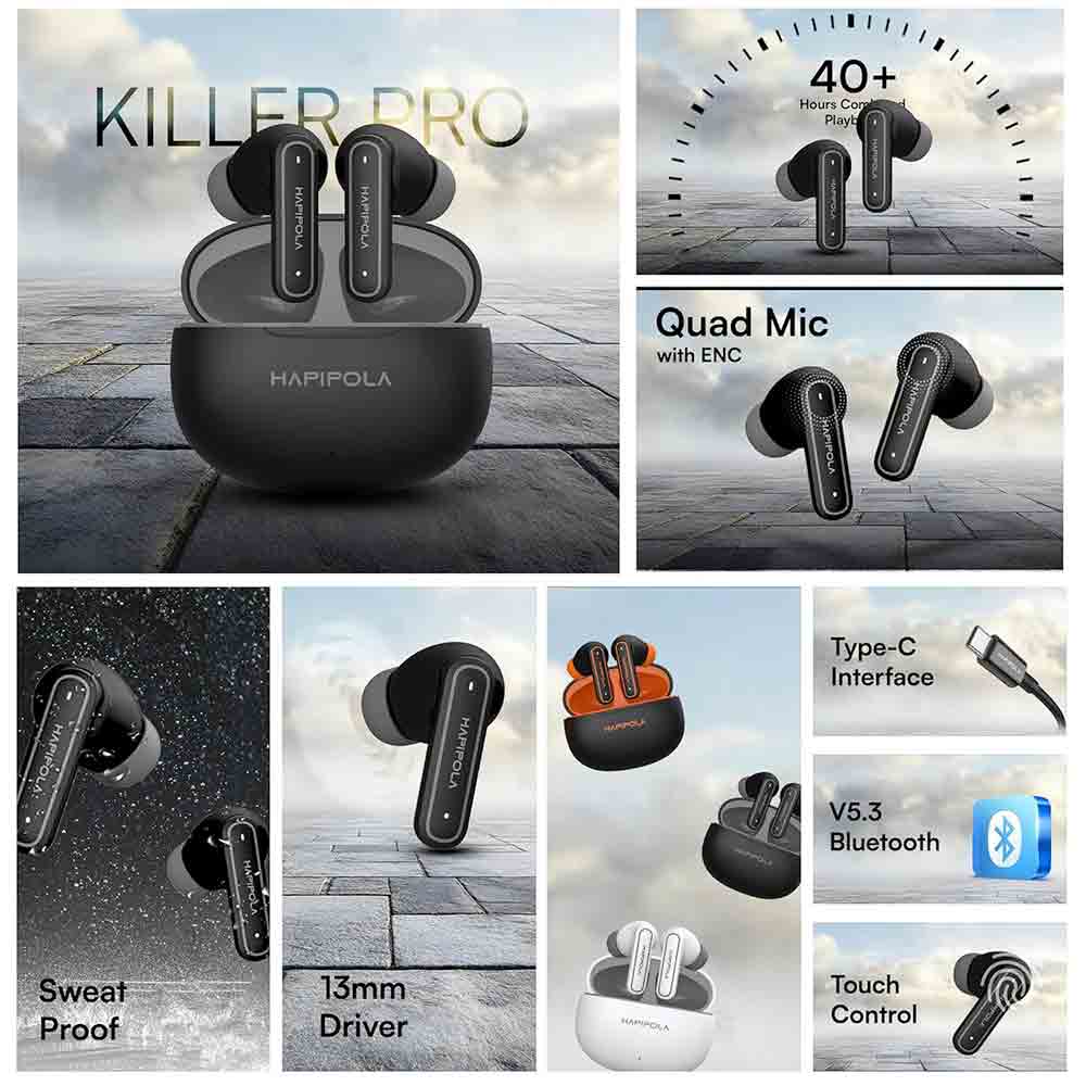 Buy HAPIPOLA ANC Killer Pro True Wireless Earbuds Best Sound