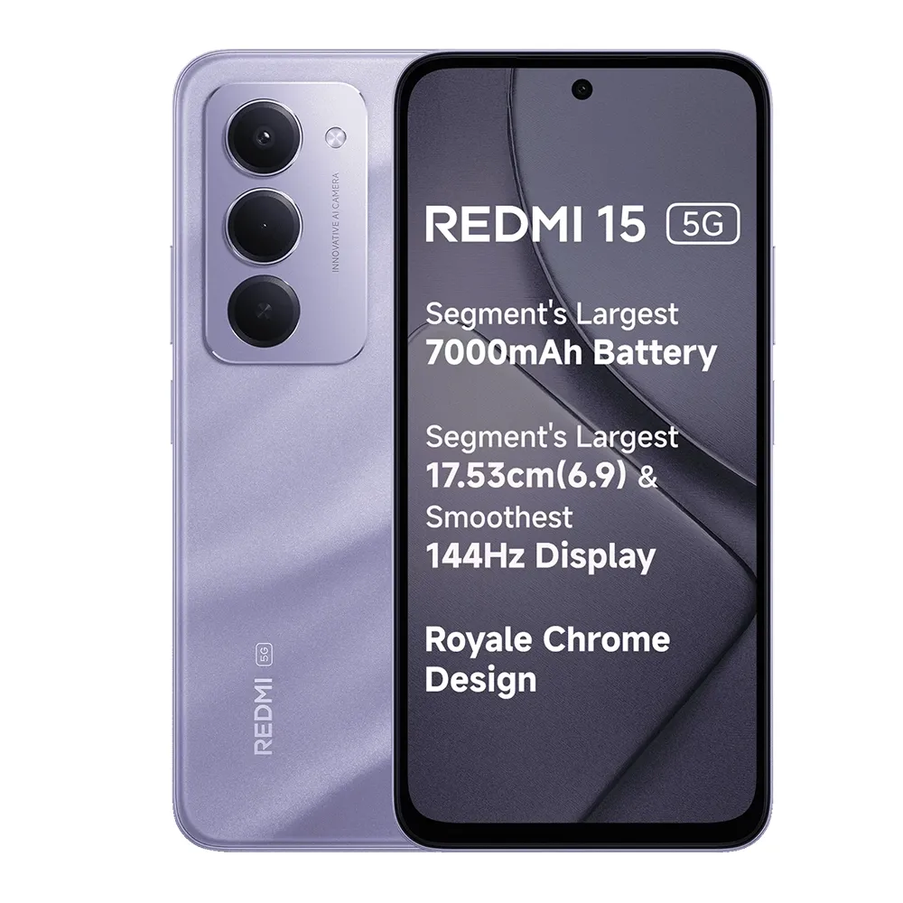 Redmi 15 5G (8GB RAM, 256GB ROM) Sandy Purple - Features, Battery
