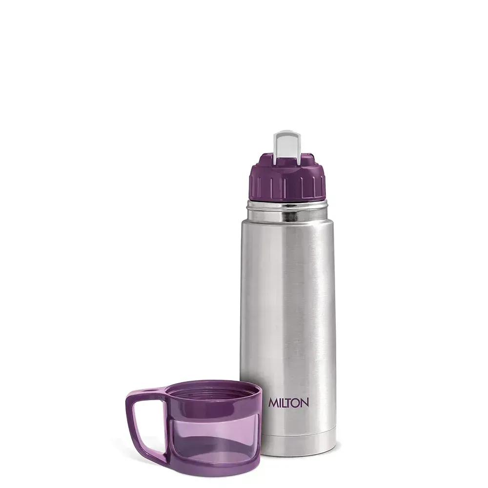 Milton Glassy 350 Thermosteel Bottle – 24H Hot Cold FAQs Pai