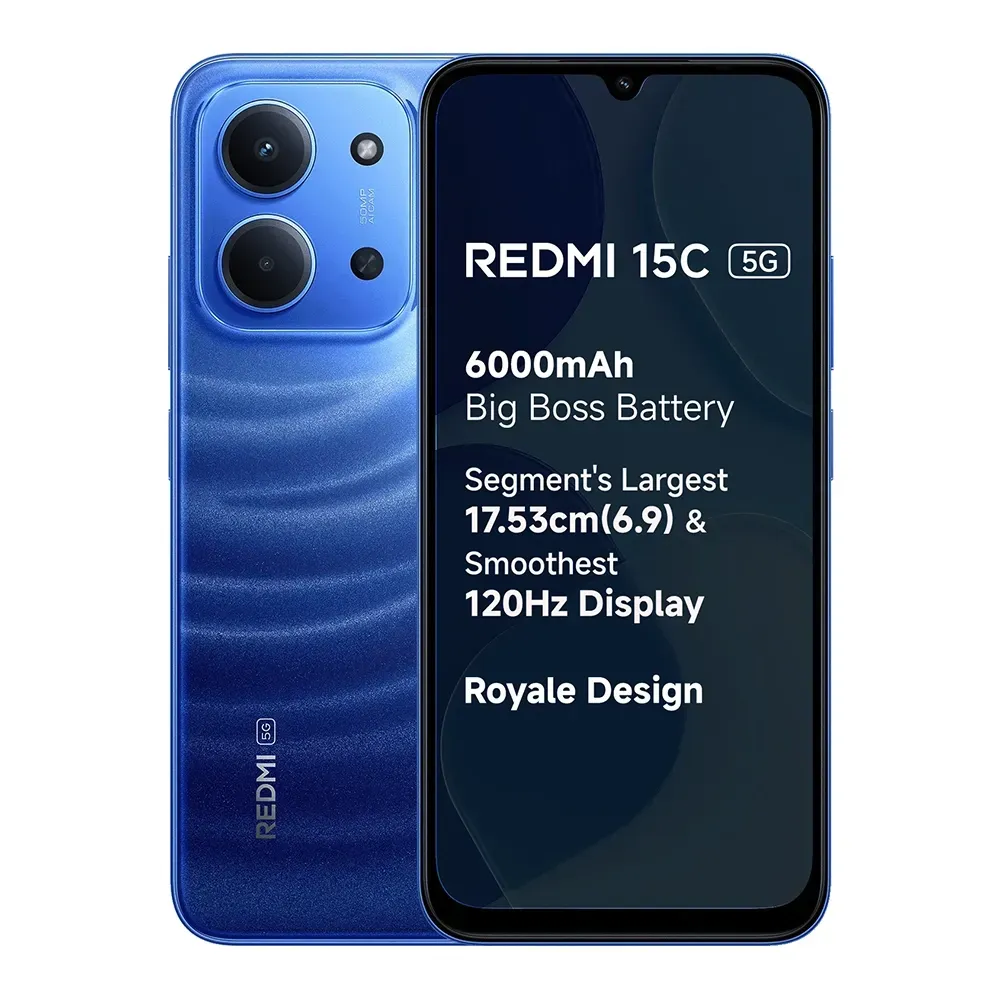Buy Redmi 15C 5G (6GB/128GB) Moonlight Blue Smartphone | Pai