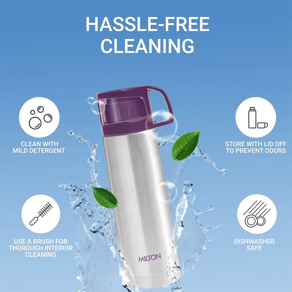 Milton Glassy 500 Thermosteel Bottle – 24H Hot Cold FAQs