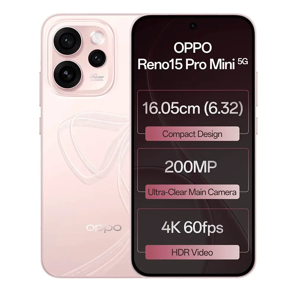 Buy Oppo Reno15 Pro Mini 5G (12GB, 256GB) – Crystal Pink | Pai