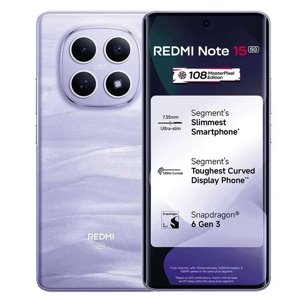 Buy Redmi Note 15 5G (8GB RAM, 256GB ROM) Mist Purple – Pai