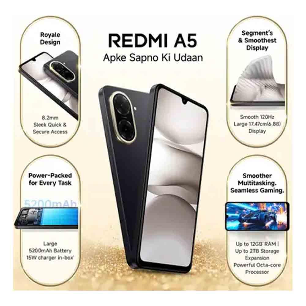 Buy Xiaomi Redmi A5 - HD+ Display, 5200mAh Battery, 32MP Camera