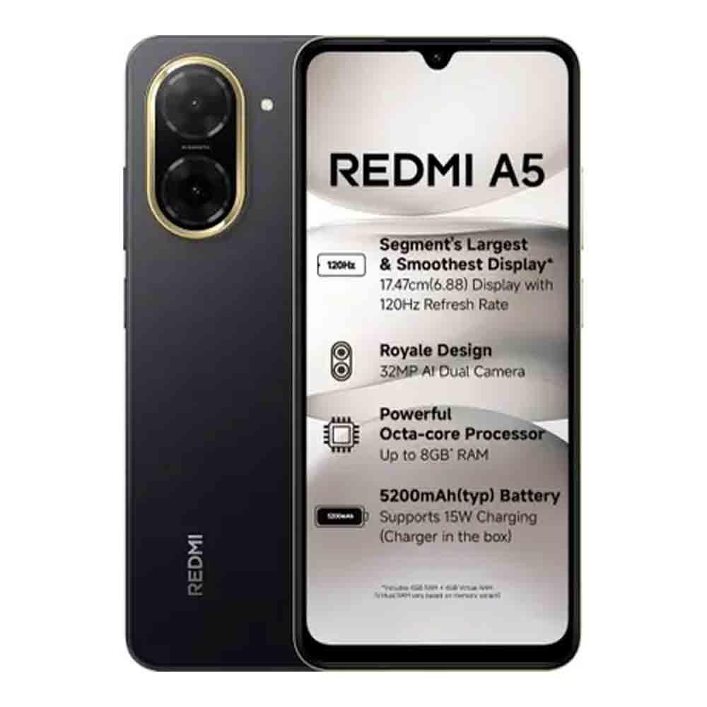 128gb Mi Mobile 4gb Ram Redmi A5 Just Black 128GB 4GB RAM – Best Pick