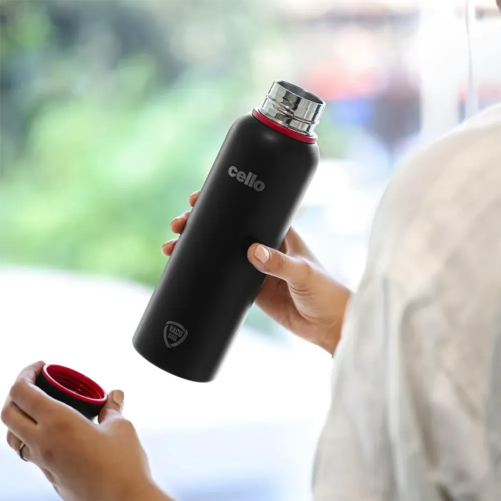 Cello 550ml Duro Kent Thermosteel Water Bottle with Double Walled Vacuum  Insulated, 24 Hours Hot Or Cold (Multicolour)