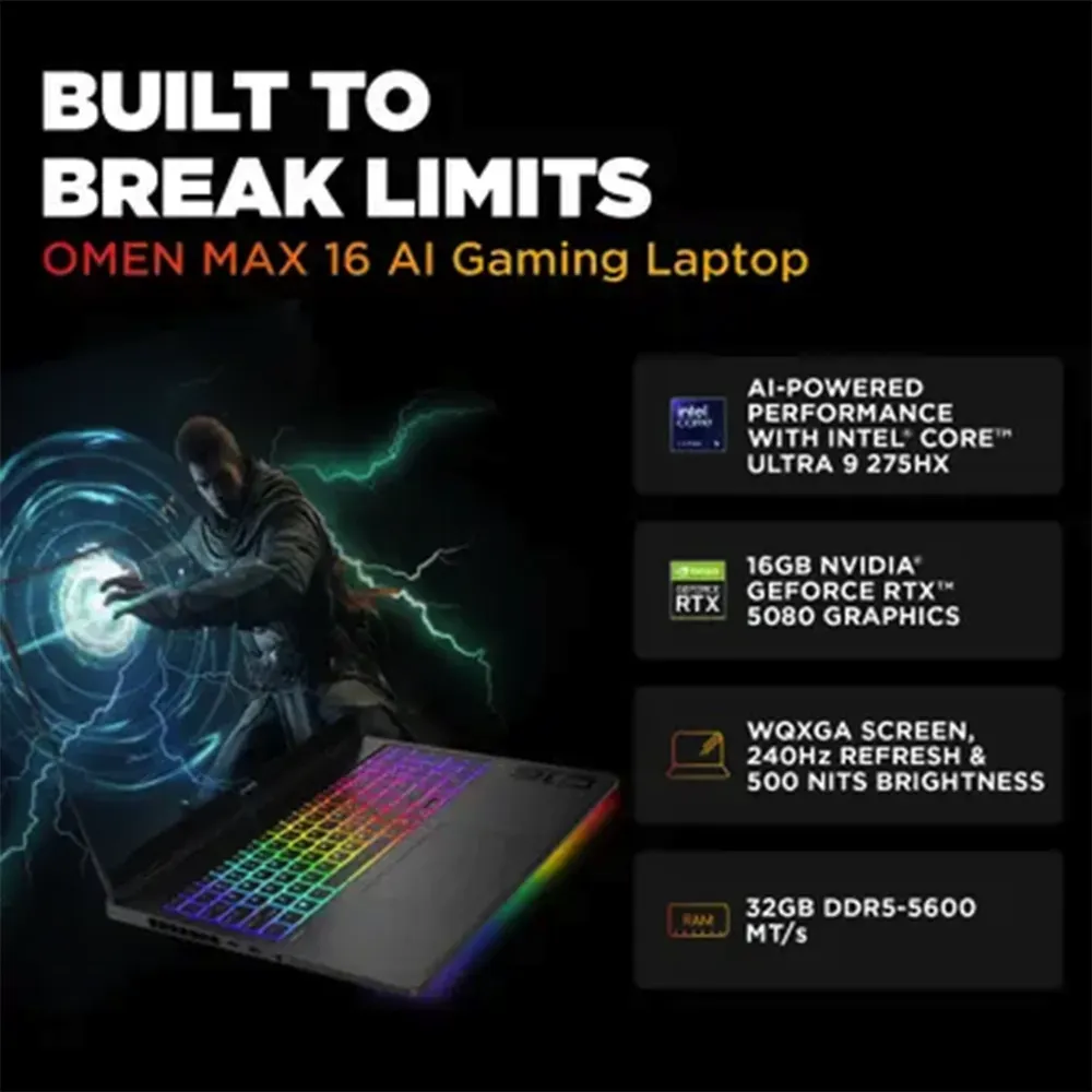 HP OMEN MAX Gaming Laptop Ultra RTX 5080 – Specs, Features FAQs