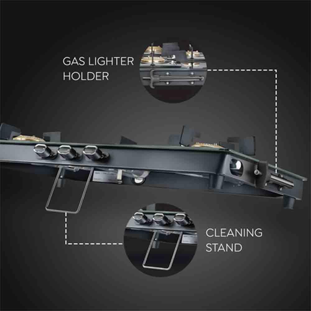 Buy Prestige Vectra 3 Burner Glass Gas Stove – Black | Pai