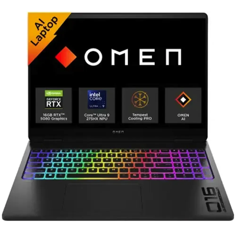 HP OMEN MAX Intel Core Ultra 275HX Gaming Laptop (32 GB/1 TB SSD/Windows  11 Home/16 GB Graphics/NVIDIA GeForce RTX 5080/ cm/ 16-ah0076TX/